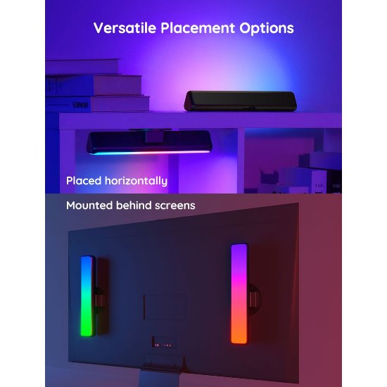 LED lampa GOVEE RGBICWW WiFi + Bluetooth Flow Plus Light Bars