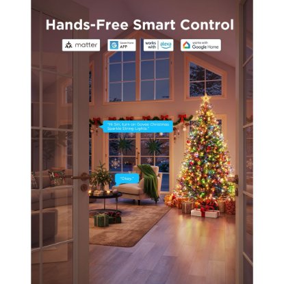 Dekorativne LED lampice GOVEE Christmas Sparkle String Lights, 20M