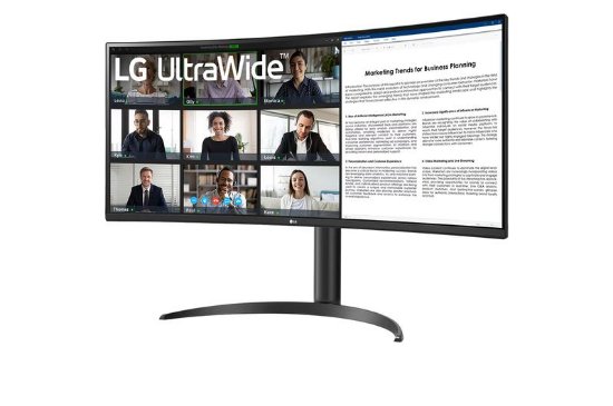 Premium monitor 34" LG UltraWide 34WR55QK-B.AEU, UWQHD, VA, 100Hz, 5ms, 300cd/m2, zakrivljeni, crni