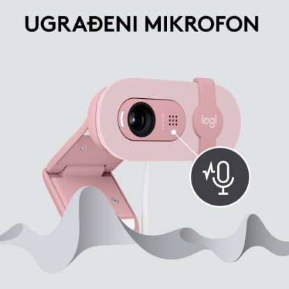 Web kamera LOGITECH Brio 100, roza
