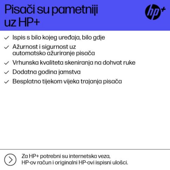 Multifunkcijski printer HP OfficeJet Pro 8122e , 405U3B, printer/scanner/copy, 4800dpi, WiFi, LAN, USB, bijeli, Instant Ink
