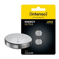 Baterije INTENSO LR43, alkalne, 1.5 V, 85 mAh, 2kom