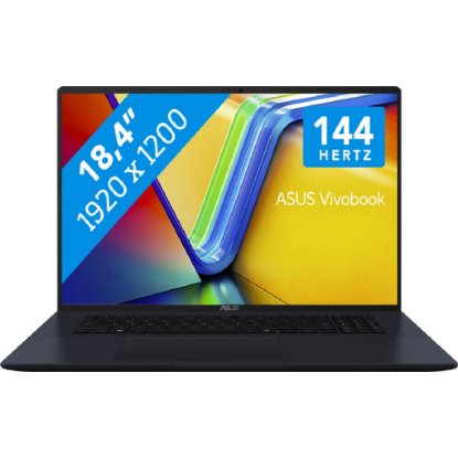 Laptop ASUS VivoBook M1807HA-S8022W / Ryzen 7 8845HS, 32GB, 1TB SSD, AMD Radeon Graphics, 18" WUXGA 144Hz IPS, Windows 11, plavi