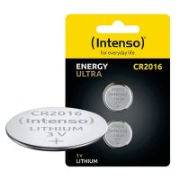 Baterije INTENSO CR2016, litijske, 3 V, 80 mAh, 2kom
