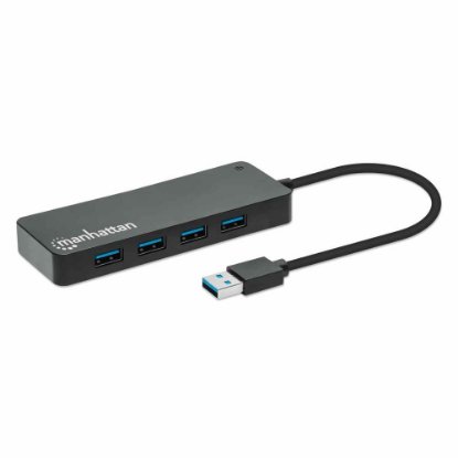 USB HUB MANHATTAN, 7-portni USB 3.2 Gen1, crni