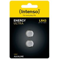Baterije INTENSO LR43, alkalne, 1.5 V, 85 mAh, 2kom