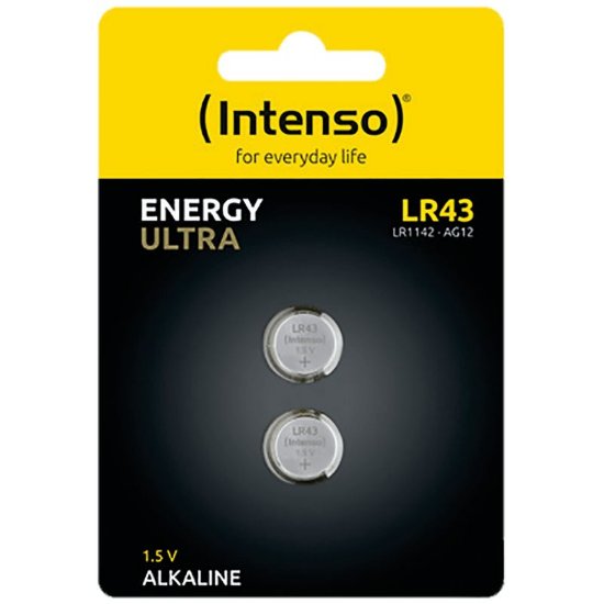 Baterije INTENSO LR43, alkalne, 1.5 V, 85 mAh, 2kom