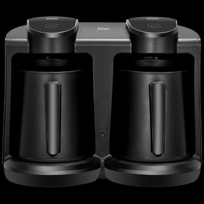 RABLJENI - Aparat za tursku kavu ZILAN ZLN1291, 400 W+400 W, 250 ml+250 ml, 8 šalica, crni
