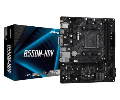 Matična ploča ASROCK B550M-HDV, AMD B550, mATX, s. AM4