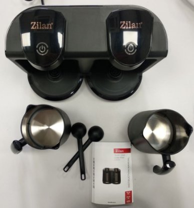 RABLJENI - Aparat za tursku kavu ZILAN ZLN1291, 400 W+400 W, 250 ml+250 ml, 8 šalica, crni