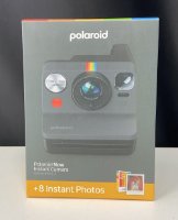 RABLJENI - POLAROID instant fotoaparat Originals Now, Gen.3, sivi + Color film za I-Type
