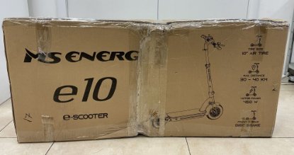 OPEN BOX - Električni romobil MS ENERGY Energy e10, autonomija do 40km, brzina 25km/h, kotači 10˝, sivi