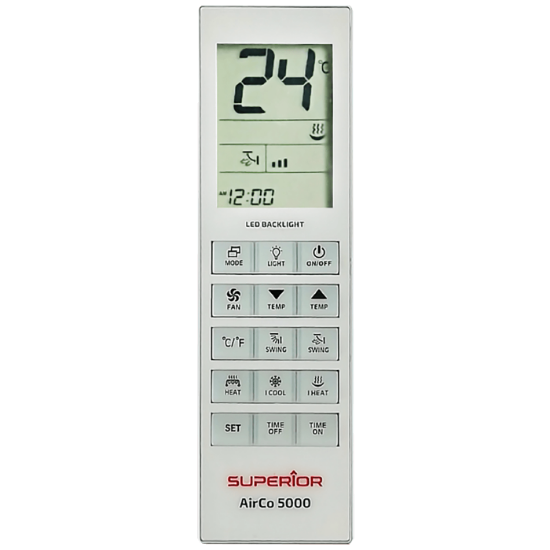 Univerzalni daljinski upravljač za klima uređaje SUPERIOR RC AirCo, 5000 kodova