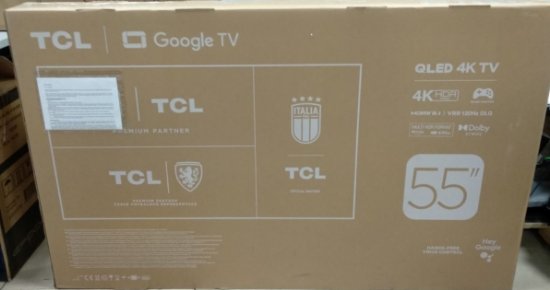 IZLOŽBENI - QLED TV 55" TCL 55C645, Android TV, 4K UHD, DVB-T2/C/S2, HDMI, Wi-Fi, USB, BT, energetski razred G