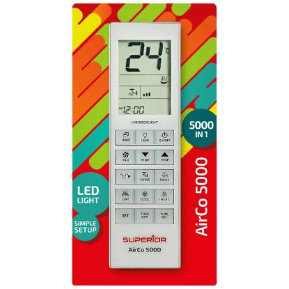 Univerzalni daljinski upravljač za klima uređaje SUPERIOR RC AirCo, 5000 kodova