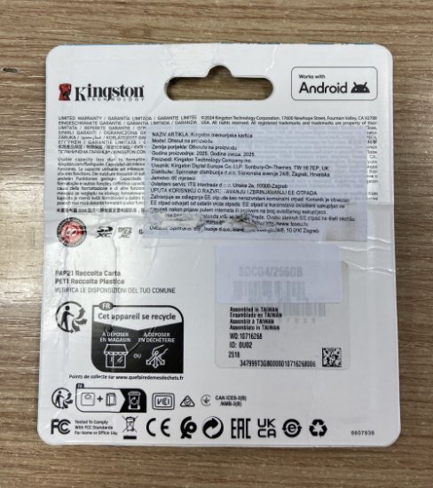 RABLJENI - Memorijska kartica KINGSTON Canvas Go Plus Micro SDCG4/256GB, SDXC 256GB, Class 10 UHS-I + adapte