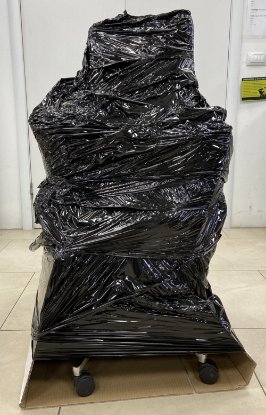 RABLJENI - Ergonomska uredska stolica ERGOVISION Flex 02, crna