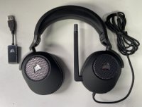 RABLJENI - Slušalice CORSAIR HS65 Surround Gaming Wireless, bežične, mikrofon, crne