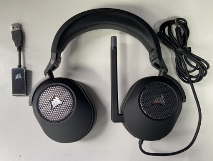 RABLJENI - Slušalice CORSAIR HS65 Surround Gaming Wireless, bežične, mikrofon, crne