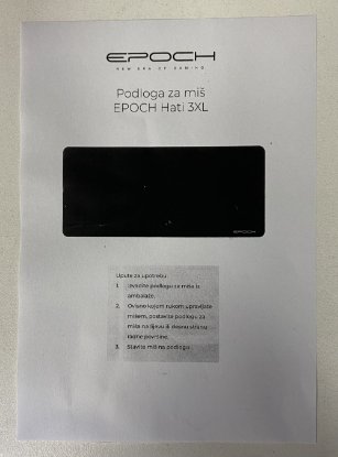 RABLJENI - Podloga za miš EPOCH Hati 3XL, crna