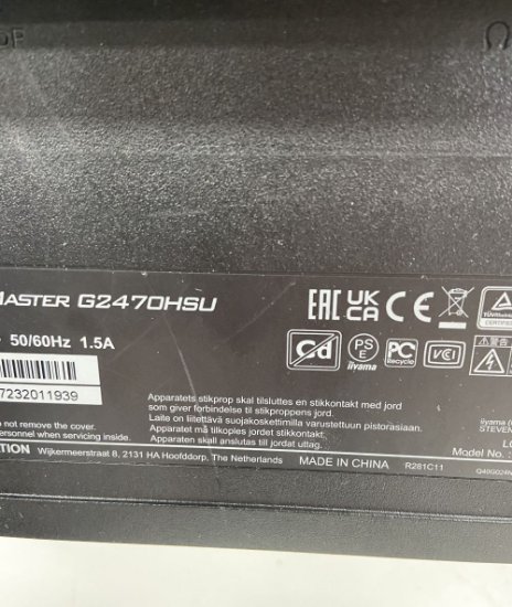 RABLJENI - Gaming monitor 24" IIYAMA G-Master G2470HSU-B1, FHD, IPS, 165Hz, 1ms, 250cd/m2, FreeSync, zvučnici, crni