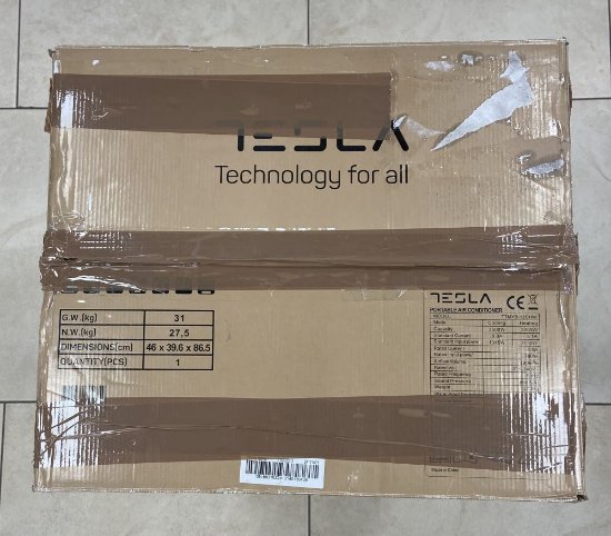 RABLJENI - Prijenosni klima uređaj TESLA TTMYB-12CHW, hlađenje 3,2 kW, energetski razred A