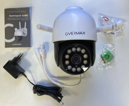 RABLJENI - Mrežna nadzorna kamera OVERMAX Camspot 4.95, 2K, vanjska, noćno snimanje, bijela