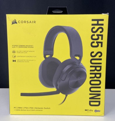 RABLJENI - Slušalice CORSAIR HS55 Surround, mikrofon, crne