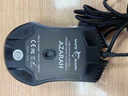 RABLJENI - Miš WHITE SHARK Azarah, 6400dpi, optički, žičani, plavi