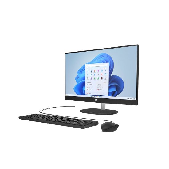 Računalo AiO HP 24-cr0049ny / 23,8" FHD IPS, Core i7 1355U, 16GB, 1TB SSD, Intel Iris Xe Graphics, WiFi, tipkovnica, miš, bez OS, crno