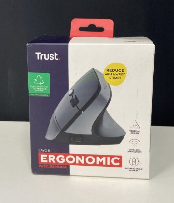 OPEN BOX - Miš TRUST Bayo II Ergonomic, optički, 2400dpi, crni