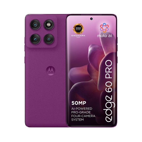 Mobitel MOTOROLA Edge 60 Pro, 6,7", 8GB, 256GB, Android 15, ljubičasti