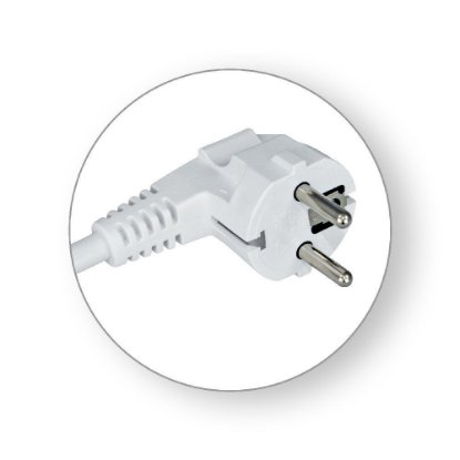 Naponski kabel COMMEL H05VV-F 3G2,5, 3m, bijeli