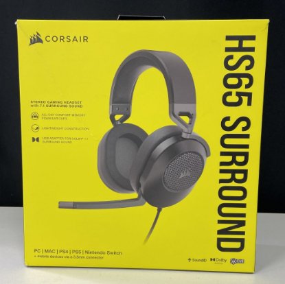 RABLJENI - Slušalice CORSAIR HS65 Surround Gaming Wireless, bežične, mikrofon, crne
