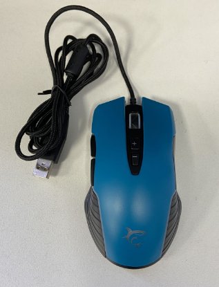 RABLJENI - Miš WHITE SHARK Azarah, 6400dpi, optički, žičani, plavi