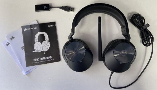 RABLJENI - Slušalice CORSAIR HS55 Surround, mikrofon, crne