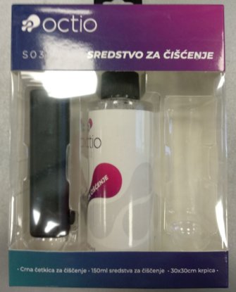 OPEN BOX - Sredstvo za čišćenje OCTIO S03, za ekrane, krpica, četkica, sprej, 150ml