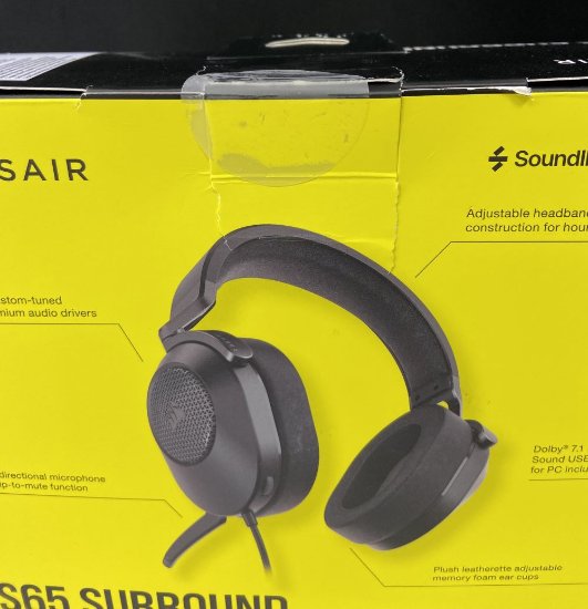 RABLJENI - Slušalice CORSAIR HS65 Surround Gaming Wireless, bežične, mikrofon, crne