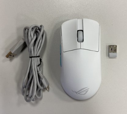 RABLJENI - Miš ASUS ROG Harpe Ace Aim Lab Edition, optički, 36000dpi, USB, bežični, bijeli