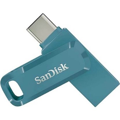 Memorija USB 3.2 FLASH DRIVE, 64GB, SANDISK Ultra Dual Drive USB-C i USB-A, SDDDC3-064G-G46NBB, plavi