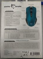 IZLOŽBENI - Miš WHITE SHARK Azarah, 6400dpi, optički, žičani, plavi