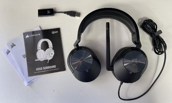 RABLJENI - Slušalice CORSAIR HS55 Surround, mikrofon, crne