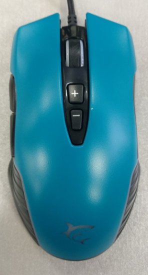 IZLOŽBENI - Miš WHITE SHARK Azarah, 6400dpi, optički, žičani, plavi