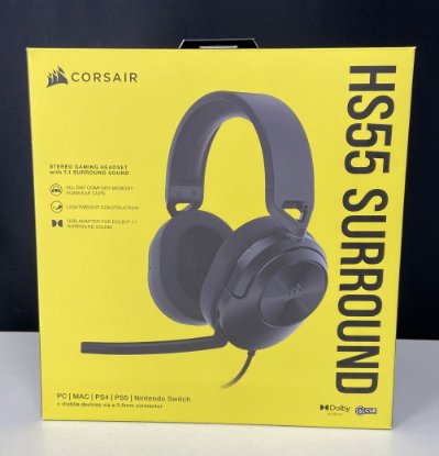 RABLJENI - Slušalice CORSAIR HS55 Surround, mikrofon, crne