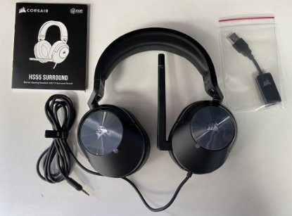 RABLJENI - Slušalice CORSAIR HS55 Surround, mikrofon, crne