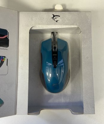 RABLJENI - Miš WHITE SHARK Azarah, 6400dpi, optički, žičani, plavi