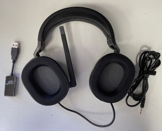 RABLJENI - Slušalice CORSAIR HS65 Surround Gaming Wireless, bežične, mikrofon, crne