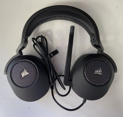 RABLJENI - Slušalice CORSAIR HS65 Surround Gaming Wireless, bežične, mikrofon, crne
