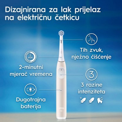 Električna četkica za zube ORAL-B iO2, roza