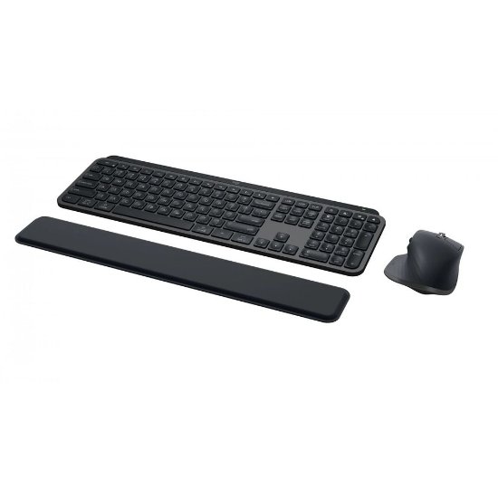 Tipkovnica + miš LOGITECH MX Keys S Combo, bežični, US layout, sivi